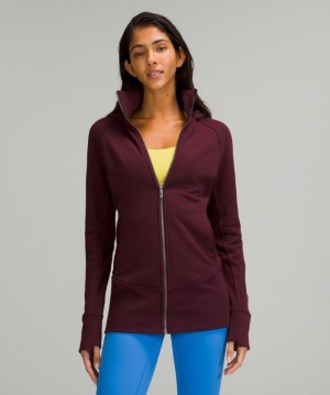 Lululemon Hooded Radiant Jacket Kadın Mont Cassis | VCMJ-46523