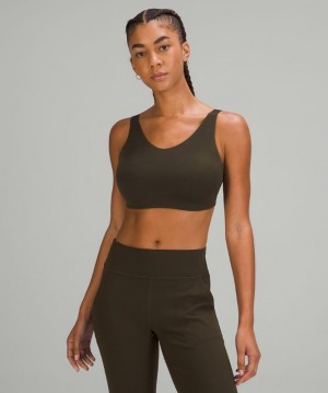 Lululemon In Alignment Bra D-G Kadın Spor Sütyeni Koyu Zeytin Yeşili | CSEG-29084