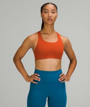 Lululemon Invigorate Bra High Supports Kadın Spor Sütyeni Koyu Kırmızı | DEKG-97651