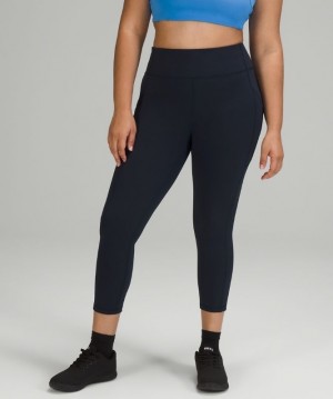 Lululemon Invigorate High-Rise Crop 23 Kadın Tayt Lacivert | SOIX-36598