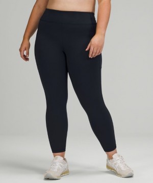 Lululemon Invigorate High-Rise Tight 25 Kadın Tayt Lacivert | QKBF-68934