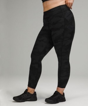 Lululemon Invigorate High-Rise Tight 25 Kadın Tayt Camo Siyah Renkli | HYBE-59648