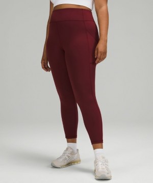 Lululemon Invigorate High-Rise Tight 25 Kadın Tayt Kırmızı Bordo | EGPL-17465