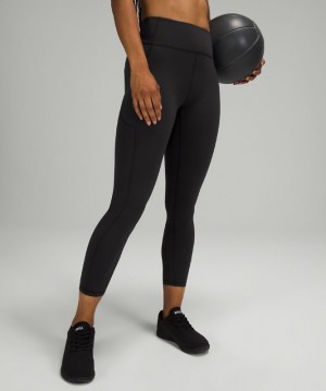 Lululemon Invigorate High-Rise Tight 25 Kadın Tayt Siyah | TCPU-86912