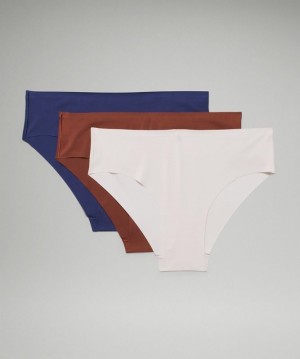 Lululemon InvisiWear Cheeky Bikini 3 Pack Kadın İç Giyim Kahverengi | IBRK-84631