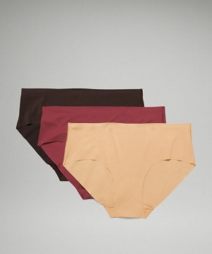 Lululemon InvisiWear Hipster 3P Kadın İç Giyim Bordo Kahverengi | UIYP-14685