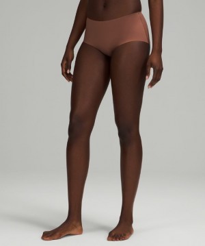 Lululemon InvisiWear Mid-Rise Boyshort Underwear Kadın İç Giyim Smoky Topaz | ZMEY-31890