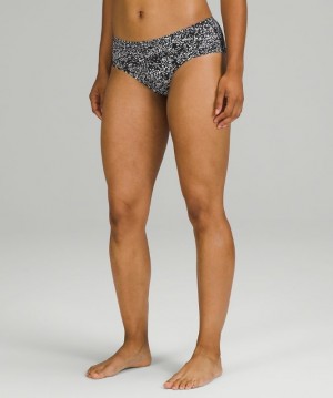 Lululemon InvisiWear Mid-Rise Hipster Underwear Kadın İç Giyim Beyaz Siyah | DKLU-17639