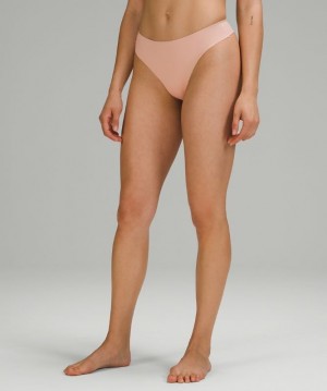 Lululemon InvisiWear Thong Kadın İç Giyim Misty Shell | LVWJ-32651