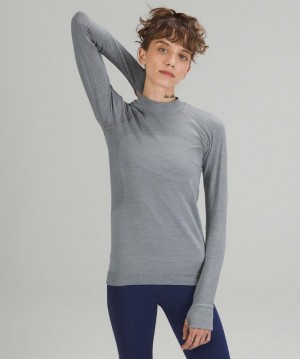 Lululemon Keep the Heat Long Sleeve Kadın Üstler Gri | OMPA-17942