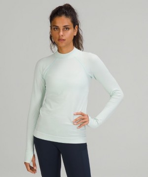Lululemon Keep the Heat Long Sleeve Kadın Üstler Nane | EQMT-89207