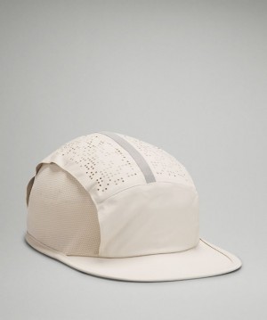 Lululemon LAB Perforated Run Hat Accessories Şapkalar Bej Rengi Beyaz | BWFZ-80761