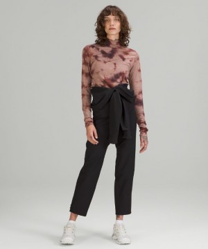Lululemon LAB Wool-Blend Tie Dye LS Kadın Üstler Kahverengi Bakır | BAPH-07189