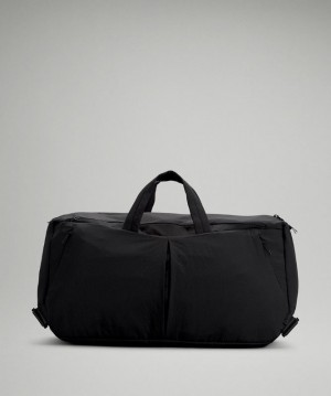Lululemon Lab Convertible Duffle Bag 29L Accessories Çantası Siyah | EKYC-72610