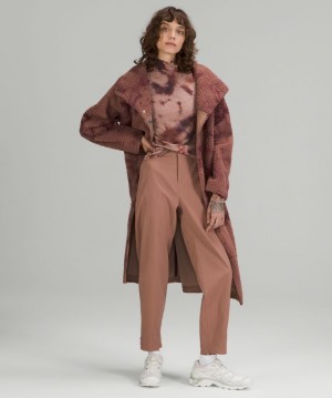 Lululemon Lab Textured Fleece Coat Kadın Mont Kahverengi | UNHQ-97421