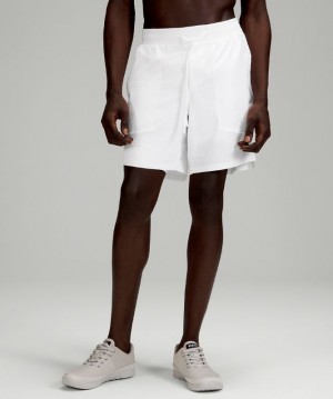 Lululemon License to Train Lined Short 7 Erkek Şort Beyaz | XRMU-60329