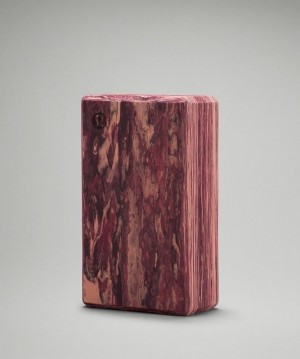 Lululemon Lift And Lengthen Yoga Block Accessories Teçhizat Pembe Bordo | MJTN-95170