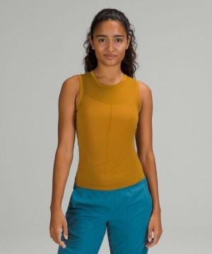 Lululemon Lightweight Jersey Tank Top Kadın Üstler Altın Kahverengi | LUCJ-06528