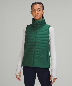 Lululemon Lightweight Relaxed-Fit Down Vest Kadın Mont Yeşil | ROKI-80253