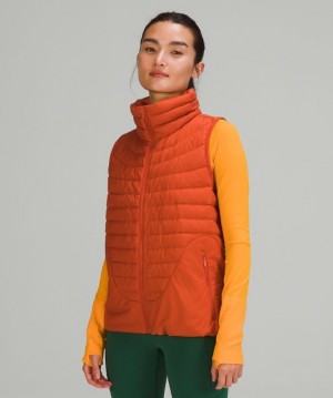 Lululemon Lightweight Relaxed-Fit Down Vest Kadın Mont Turuncu | ADOE-38062