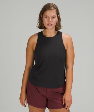 Lululemon Lightweight Run Kit Tank Top Kadın Üstler Siyah | OMVC-59840