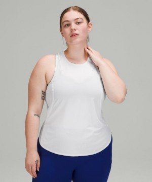 Lululemon Lightweight Run Kit Tank Top Kadın Üstler Beyaz | HKEJ-57841