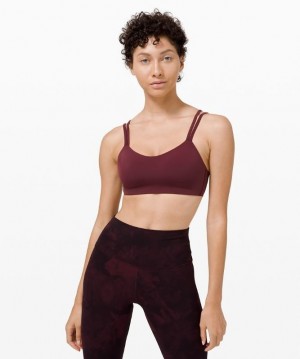 Lululemon Like a Cloud Bra Light Support Kadın Spor Sütyeni Cassis | SXUE-84365