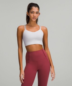Lululemon Like a Cloud Long-Line Bra B/C Kadın Spor Sütyeni Chrome | EATN-39187