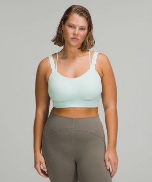 Lululemon Like a Cloud Longline Bra Light Support Kadın Spor Sütyeni Nane | DMQZ-16439