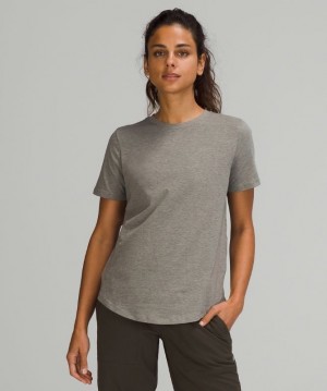 Lululemon Love Crew Kadın Üstler Heathered Rover | QBMZ-09712
