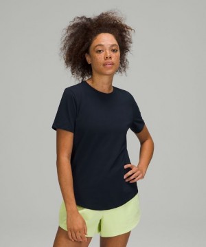 Lululemon Love Crew Short Sleeve T-Shirt Kadın Üstler Lacivert | IPTQ-50136