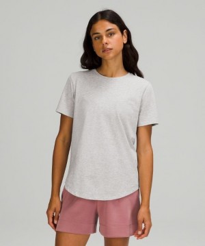 Lululemon Love Crew Short Sleeve T-Shirt Kadın Üstler Açık Gri | BULW-40958