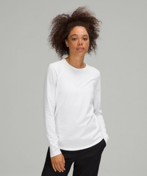 Lululemon Love Long Sleeve Kadın Üstler Beyaz | HNZJ-12938