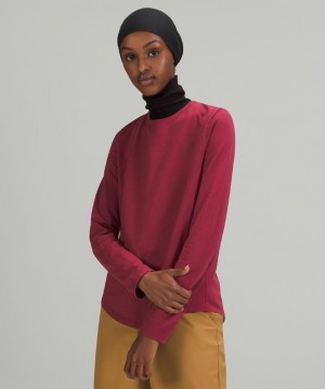 Lululemon Love Long Sleeve Kadın Üstler Bordo | CQGJ-30142