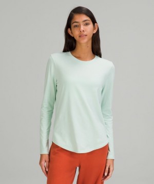 Lululemon Love Long Sleeve Kadın Üstler Nane | JHMT-20613