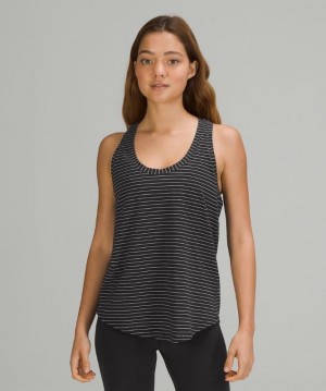 Lululemon Love Tank Kadın Üstler Çizgili Siyah Beyaz | AWUM-24160