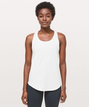 Lululemon Love Tank Pleated Kadın Üstler Beyaz | AHWY-82546