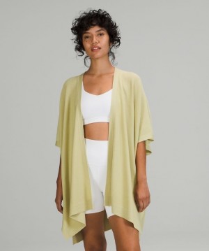 Lululemon Merino Wool Short Sleeve Wrap Kadın Tişörtü Yeşil | PNTA-85031