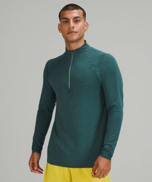 Lululemon Metal Vent Tech 1/2 Zip 2.0 Erkek Üstler Night Sea | QOBD-50872