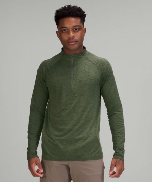 Lululemon Metal Vent Tech 1/2 Zip 2.0 Erkek Üstler Yeşil Yeşil | QGKN-53709