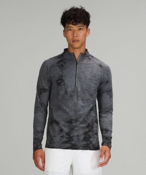 Lululemon Metal Vent Tech 1/2 Zip 2.0 Erkek Üstler Siyah | JDFN-14652