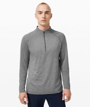 Lululemon Metal Vent Tech 1/2 Zip 2.0 Erkek Üstler Beyaz | YJID-13095