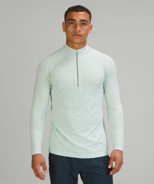 Lululemon Metal Vent Tech 1/2 Zip 2.0 Erkek Üstler Nane Nane | WZHR-67192