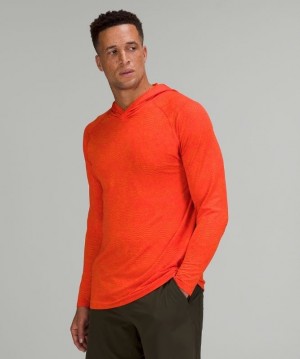 Lululemon Metal Vent Tech Hoodie 2.0 Erkek Kapşonlu Kırmızı | MKFR-67481