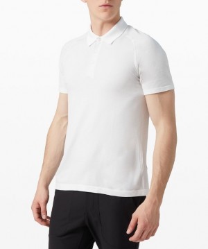 Lululemon Metal Vent Tech Polo 2.0 Erkek Üstler Beyaz Beyaz | NDUK-36804