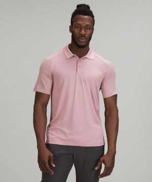 Lululemon Metal Vent Tech Polo 2.0 Erkek Üstler Bej Rengi Pembe Gri Kahverengi | KWAX-26148