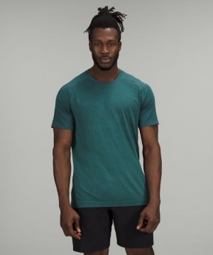 Lululemon Metal Vent Tech SS 2.0 Erkek Üstler Night Sea | XJSK-64785