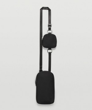 Lululemon Modular Phone Crossbody Accessories Çantası Siyah | QMKG-72136