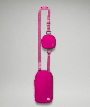 Lululemon Modular Phone Crossbody Bag Accessories Çantası Ripened Raspberry | RPBA-92063