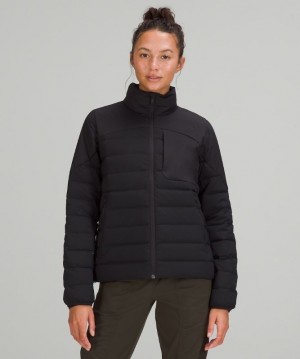 Lululemon Navigation Stretch Down Jacket Kadın Mont Siyah | TENF-32416